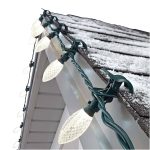 Noma Quick Clip C9 LED Christmas String Lights, 66.8 Foot, 100 Warm White Bulbs