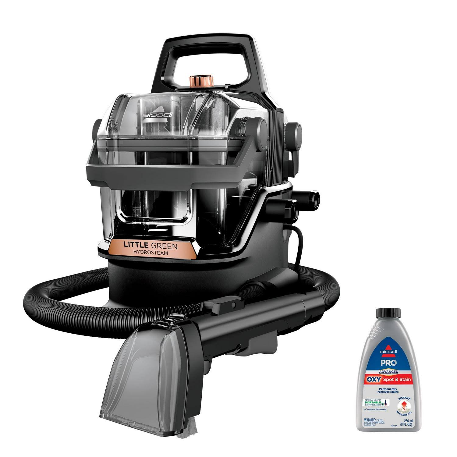 51e97ffcf0934f4b2abb8613fc63bdfef2e1abc2a74d842bfbb26fb9c912b56b.jpg Bissell Little Green HydroSteam Portable Carpet Cleaner 3532 - Image 1