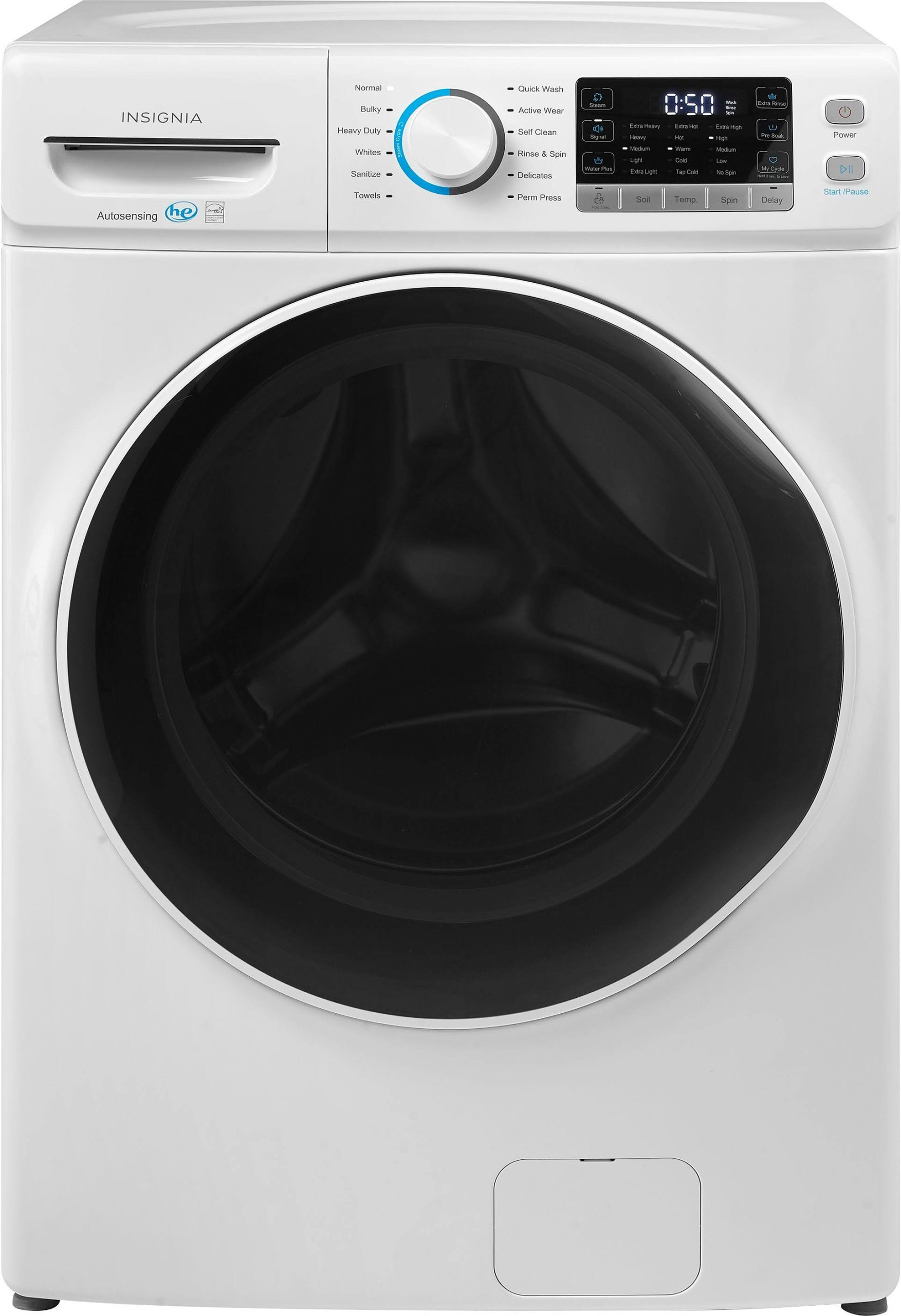 522181a7d7fd16769c6475ce5eed503c28bc2a66b64f2441dd1b383059b9e1da.jpg Insignia - 4.5 Cu. ft. High-Efficiency Front Load Washer - White - Image 1