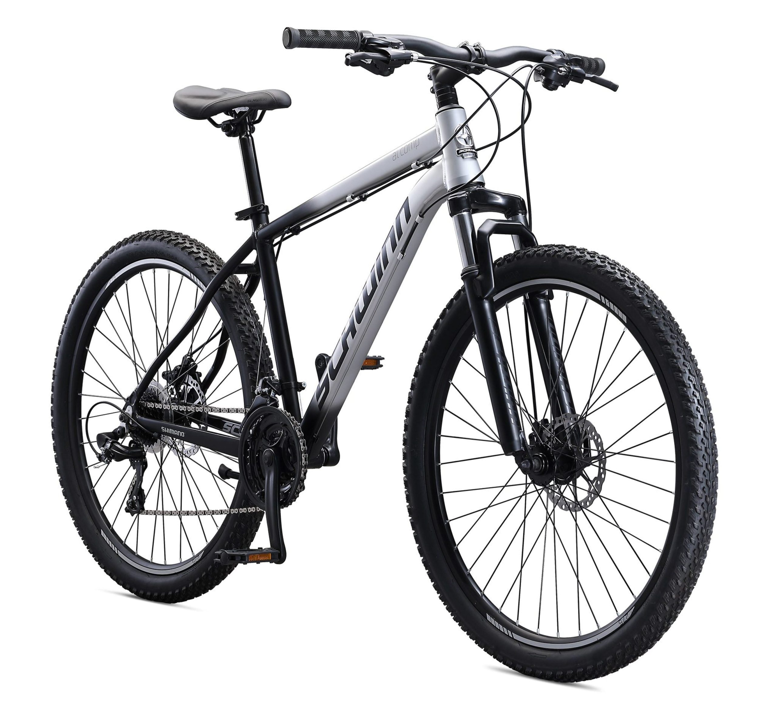 522692b9151f7367d146a1faac66807f991e883fe9db4a95b0777624465d5a23.jpg 27.5-in. AL Comp Men's Mountain Bike. Grey. 21 Speeds - Image 1