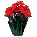 15.5" Red Poinsettia in Green Wrapped Pot by Ashland | Michaels