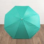 Picnic Time 5.5 ft. Portable Beach Umbrella (Mermaid Teal)