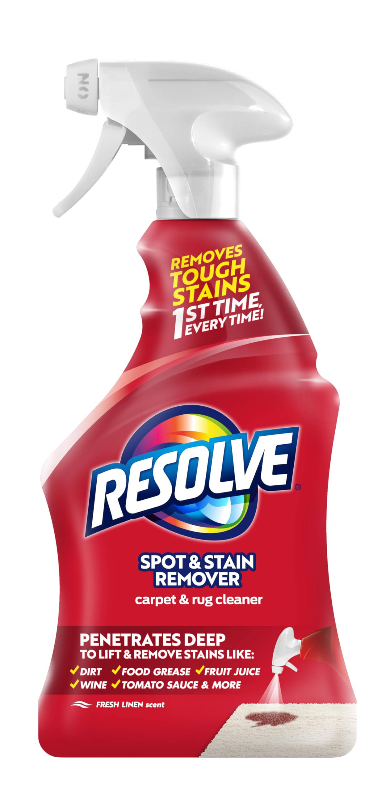 527ec9ad8d5c660ade0c1dd4baeaa52ffddcf7a4fee910b2bcbf3790c27f6773.jpg Resolve Carpet Stain Remover Carpet Cleaner - 22 oz bottle - Image 1