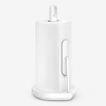 simplehuman Tension Arm Paper Towel Holder, White Stainless Steel