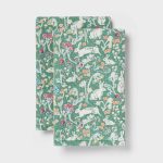 2pk Easter Bunnies in Garden Printed Hand Towels - Threshold