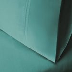 Egyptian Cotton 400 Thread Count Solid Pillowcase Set by Superior - Standard - Teal