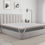Dormeo Mattress Topper Queen - Relieving Octaspring Technology Mattress Topper - Queen Bed Toppers, Cooling Mattress Topper - 3 inch Mattress Topper Q