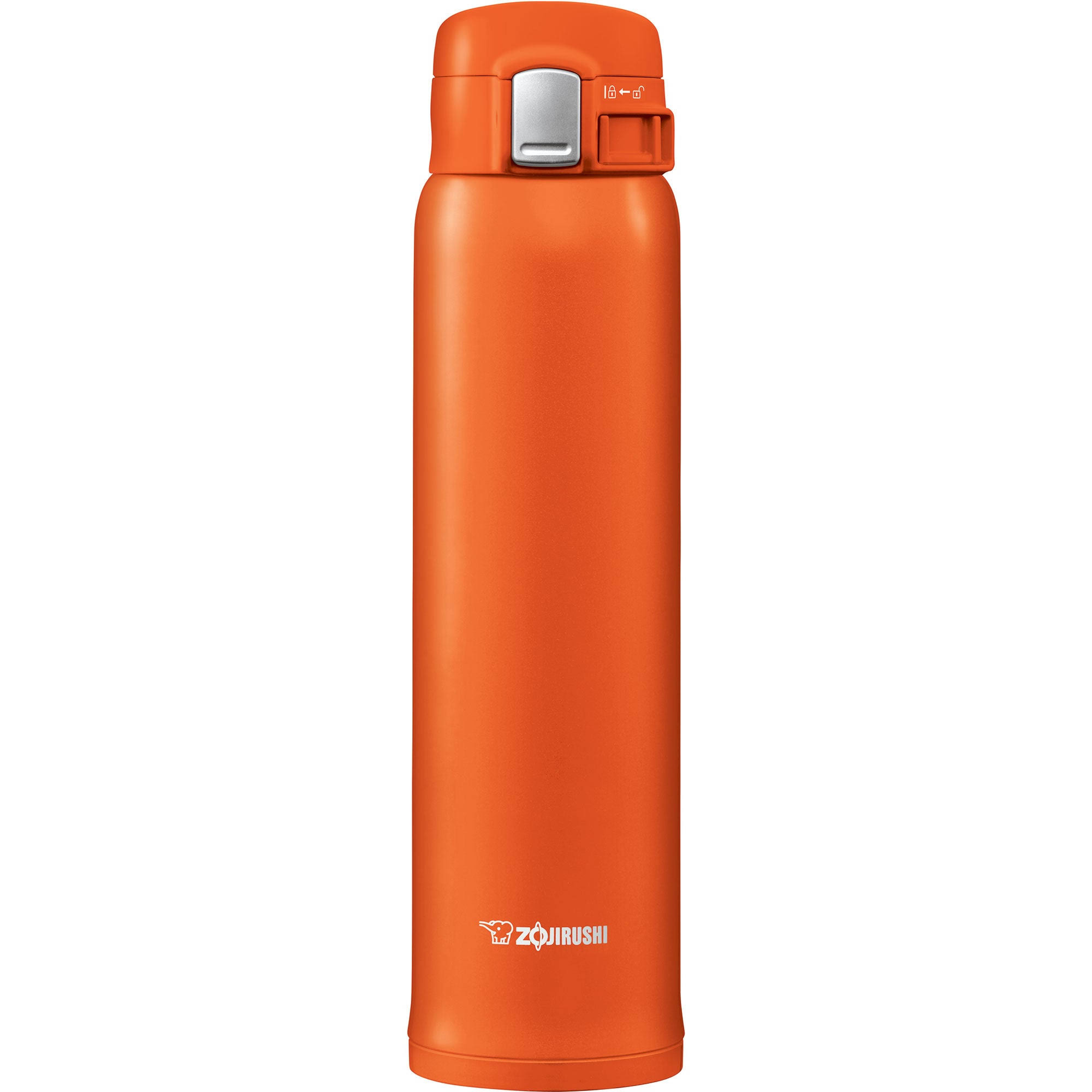 52af28578872efc14532a075d3f460fba1f985c2777bca42465ba9dcc2cf897f.jpg Zojirushi Sm-she60dv Stainless 20oz. Steel Mug, Vivid Orange - Image 1