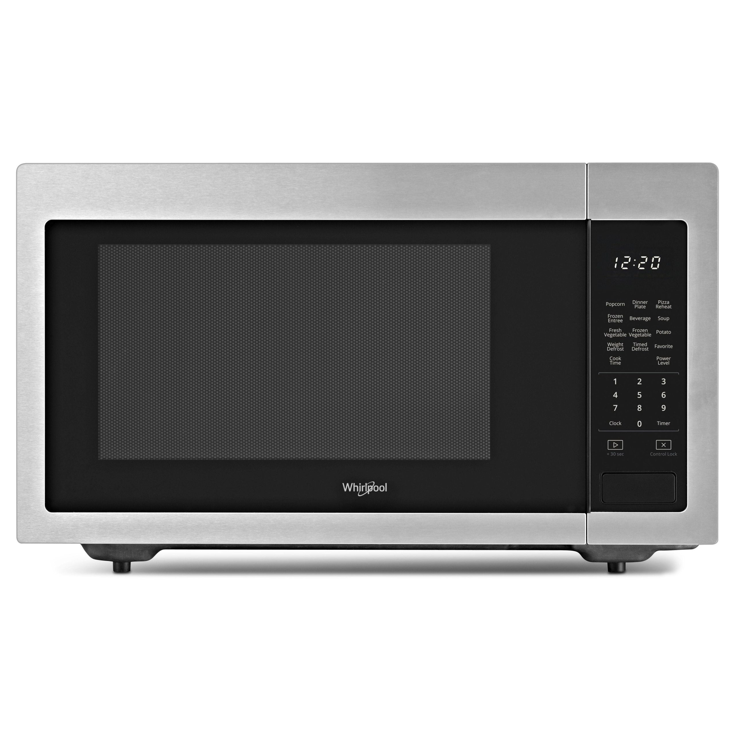 52b5eb21ebef1669e5b45625974eda66f64834166efc4e0a8b1edbcea9eb3151.jpg Whirlpool - 1.6 Cu. Ft. Full-Size Microwave - Stainless steel - Image 1