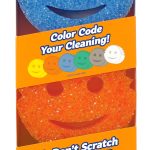 Scrub Daddy Color Sponge - Scratch-Free Multipurpose Dish Sponges for Kitchen, Bathroom + More - Household Cleaning Sponges Made with BPA-Free