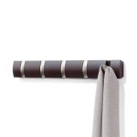 Umbra Espresso 5-Hook Flip Hook Rack, Brown