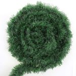 CCINEE 50 Feet Green Tinsel Garland Artificial Christmas Pine Decorative Garland Greenery Tinsel Stems Non-Lit Soft Twist Garland 12 inch x 2Inch for