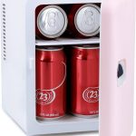 Personal Chiller Portable Mini Fridge Cooler and Warmer, 4 Liter Capacity Chills 6 Cans, Snacks, and Skincare Products, A/C Operation, 100%