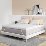 Sweetnight 4 inch Queen Mattress Topper, High Density Memory Foam Mattress Topper for Enhanced Support & Pressure Relief, Medium Firm Mattress