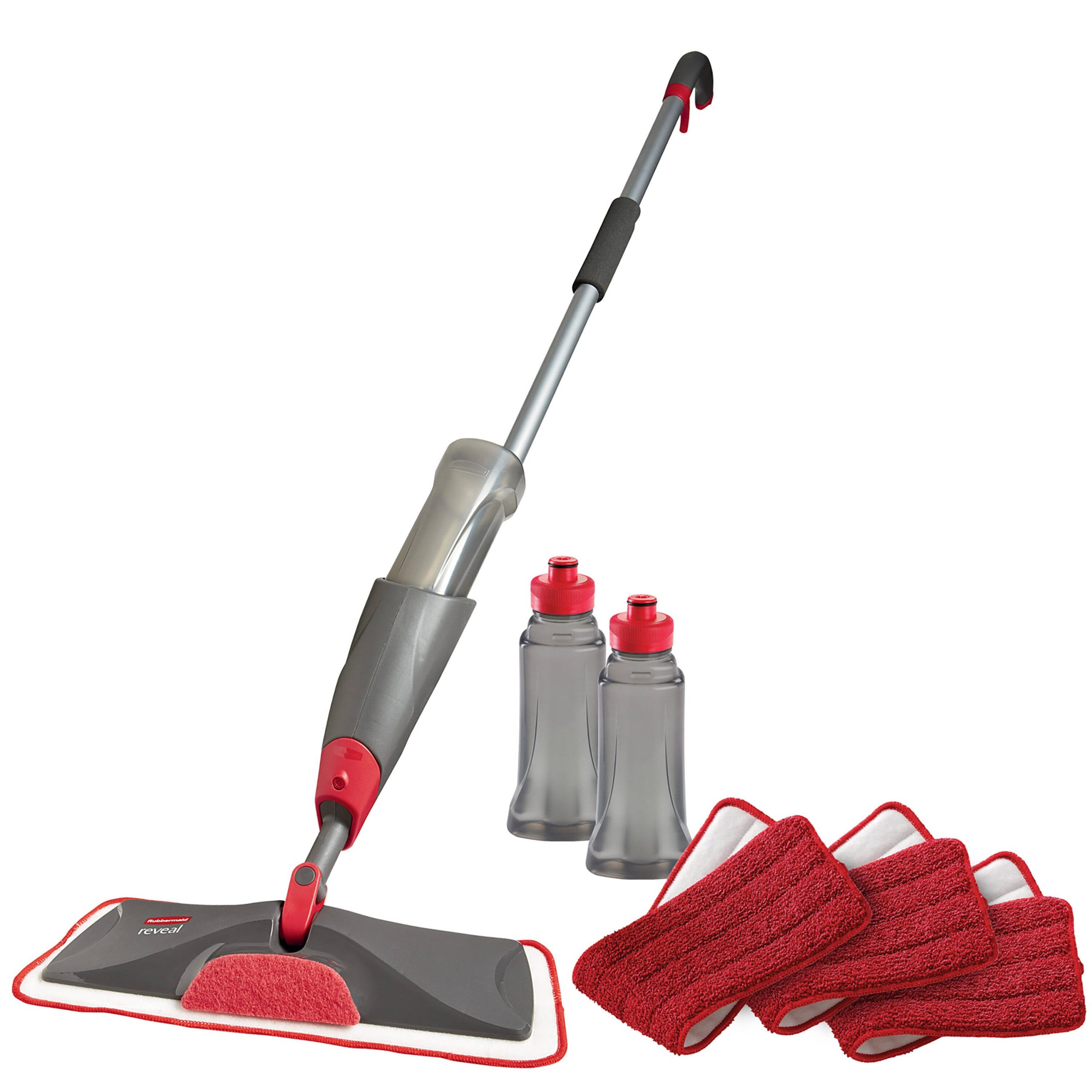 5318bbbfe075ea1b5199ce672330e46096e6f00620fa534d5d53cfad28d65cde.jpg Rubbermaid Reveal Spray Microfiber Floor Mop Cleaning Kit for, Commercial Mop - Image 1