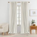 Graciella Thermal Insulated Blackout Curtains, Back Tab/Rod Pocket Bedroom Drapes (Set of 2) Gracie Oaks Curtain Color: Cream, Size per Panel: 50" W x