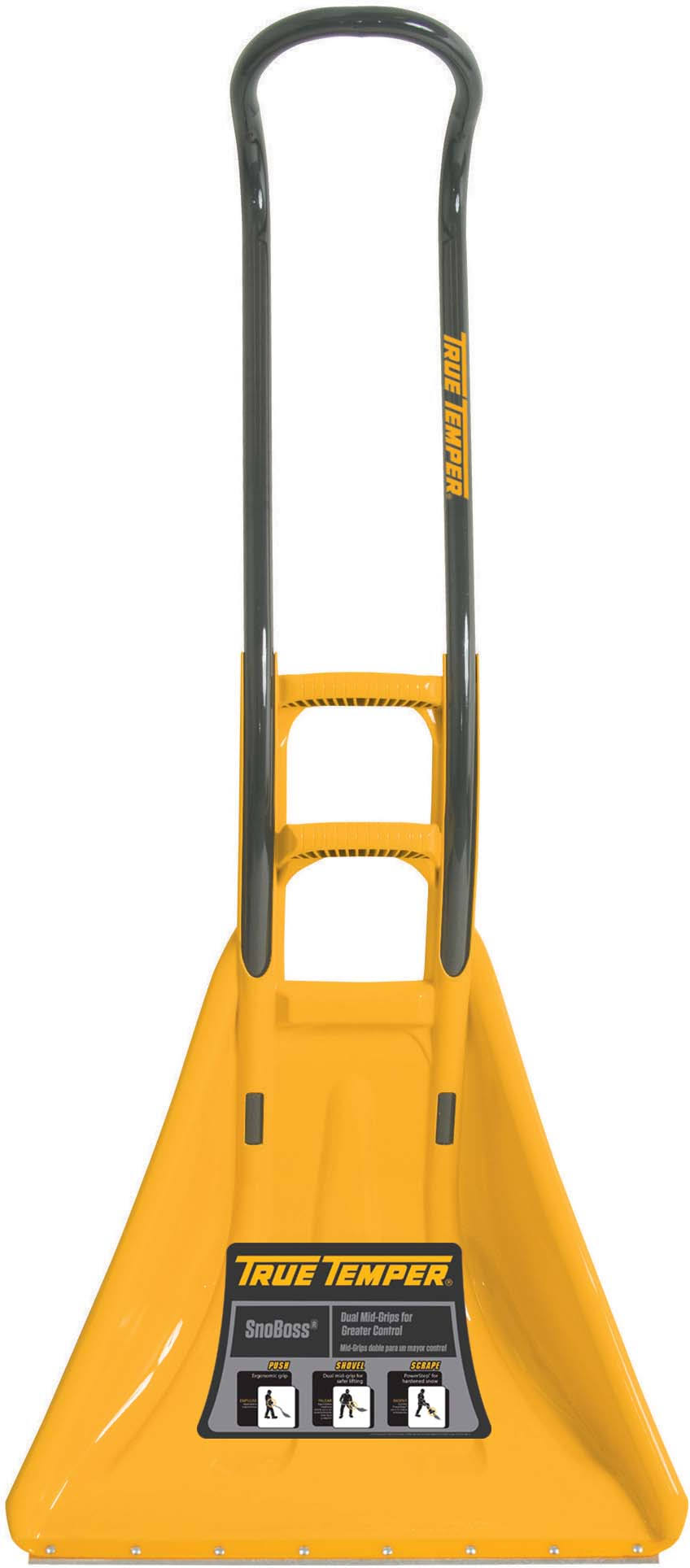 53428ad90cdb69e7b44e2de3734e8a9a99a857cc139eda8ee29b166f4cefcc61.jpg Ames True Temper Penguin SnoBoss Snow Pusher, Yellow - Image 1