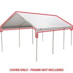 King Canopy 12 ft x 20 ft White Drawstring Cover