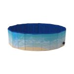 Midlee Dog Pool - Foldable & Portable Outdoor Bathing Tub (47" Diameter)
