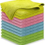 USANOOKS Microfiber Cleaning Cloth - 12pcs (16x16 inch) High Performance - 1200 Washes, Ultra Absorbent Towels for Cars Weave Grime & Liquid for