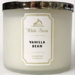 Bath & Body Works Accents | White Barn Vanilla Bean 3-Wick Candle | Color: White | Size: Os | Poshjen9's Closet