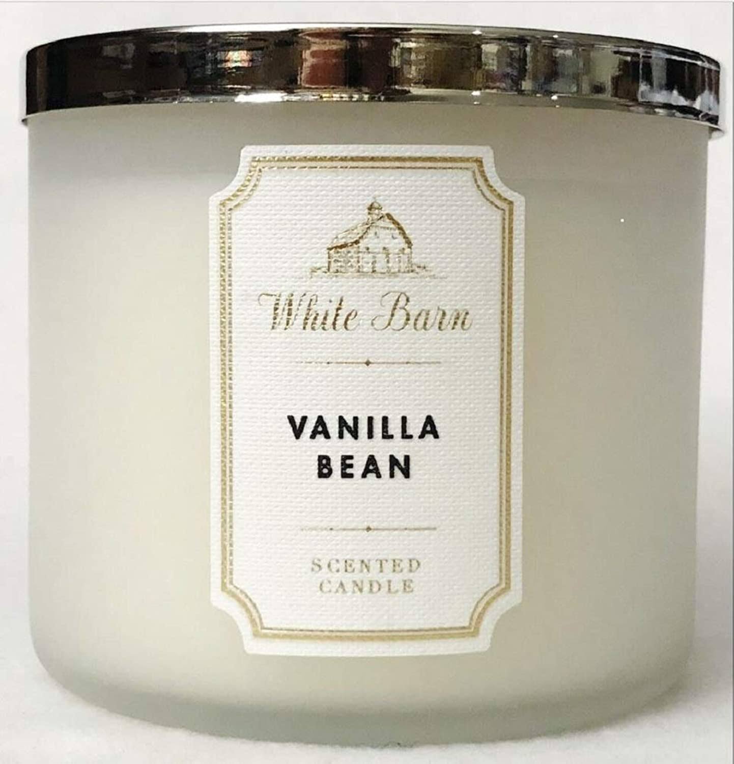 53b140329819c69b1908ae1ea6222ffaec91e41380c4f35aa89993194584da2e.jpg Bath & Body Works Accents | White Barn Vanilla Bean 3-Wick Candle | Color: White | Size: Os | Poshjen9's Closet - Image 1