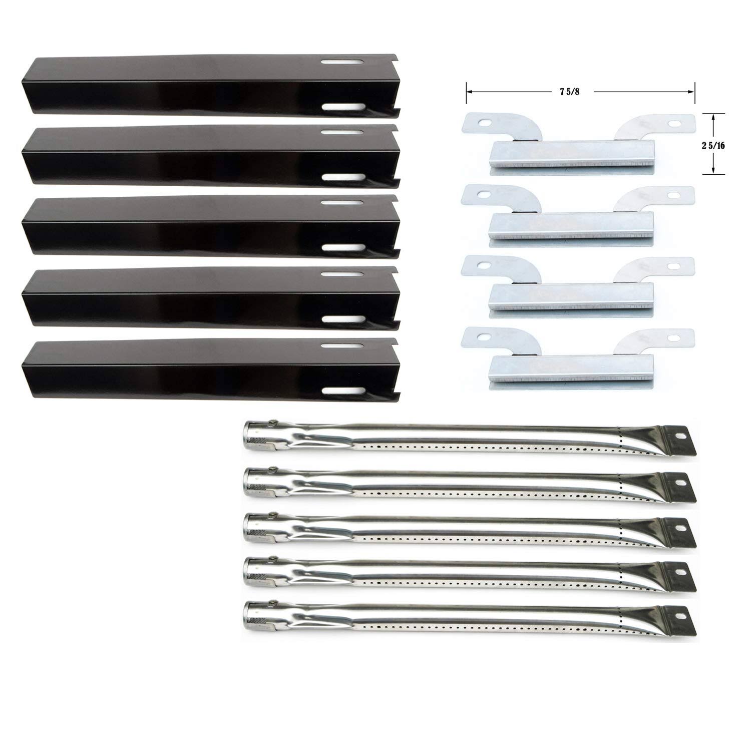 53c499317f1b590a63205daff7010cc1557900c510f74e5e007a56207666e5f6.jpg Direct Store Parts Kit DG138 Replacement Brinkmann Heavy-Duty 810-8501-S Gas Grill Burners,Crossover Tubes, Heat Plates - Image 1