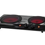 Ovente 1700W Double Hot Plate Electric Countertop Infrared Stove - Black