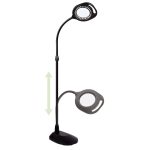 OttLite 2-in-1 LED Magnifier Floor and Table Light - Black