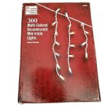 Home Accents Holiday 300-Light Mini Multi Color Icicle Lights