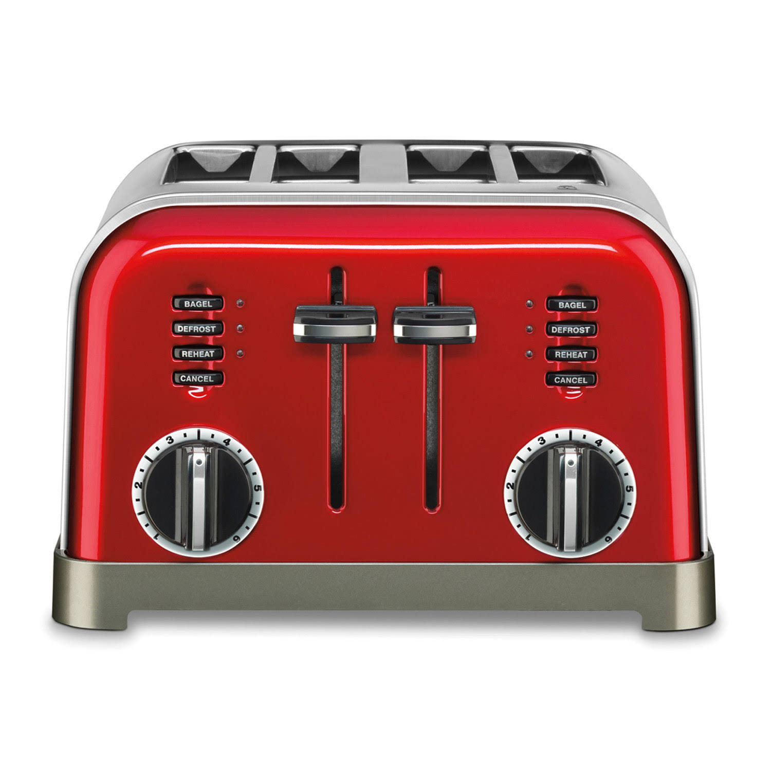 54731994ab3ebfb07825060699acc25b5f31d826cdd2257d1b0a9ded78780c02.jpg Cuisinart 4 Slice Metal Classic Toaster - Red - Image 1