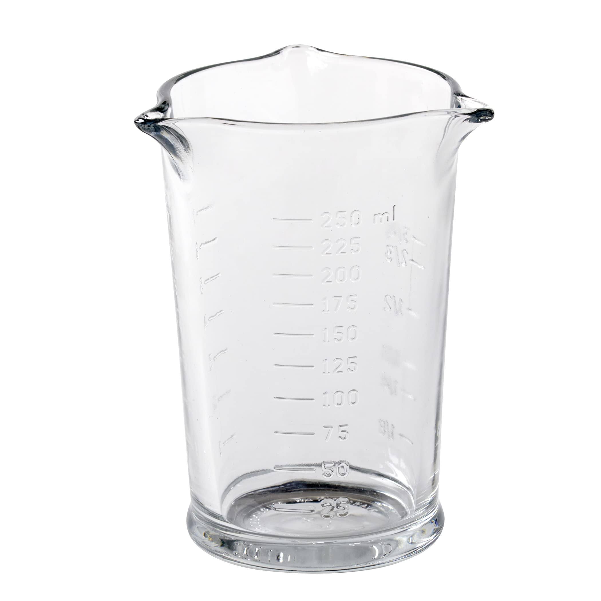 54ce8c0216e97902baf5fbd3e38846ec891814aada6803ce3048f3261d0aec37.jpg Anchor Measuring Glass, Triple Pour, 8 Ounce - Image 1