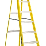 Louisville Ladder 8' Fiberglass Step Ladder, 12' Reach, 250 lb Load Capacity, W - 3118 - 08