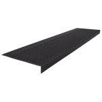 Roppe Black Stair Tread Rubber Square Nose 42"L x 12 x 1/16"D