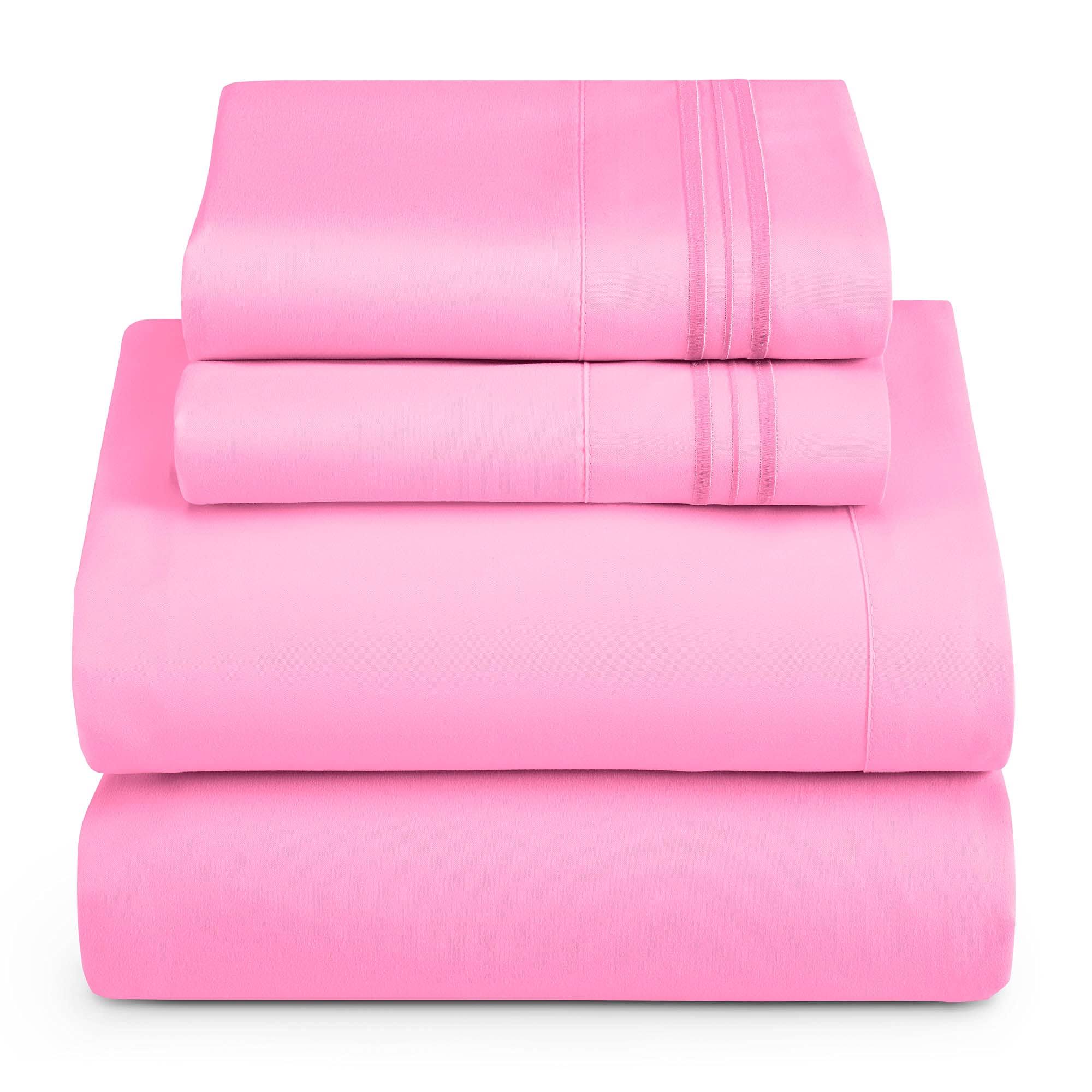 54d8c772178eb151d6fda0e82a295e35858f767714d2d033aab645410c05a9a7.jpg Hearth & Harbor Full Size Sheets - 4 Piece Bed Sheet Set, Hotel Luxury Double Brushed Bed Sheets - Extra Soft Bedding Sheets & Pillowcases, Full, - Image 1