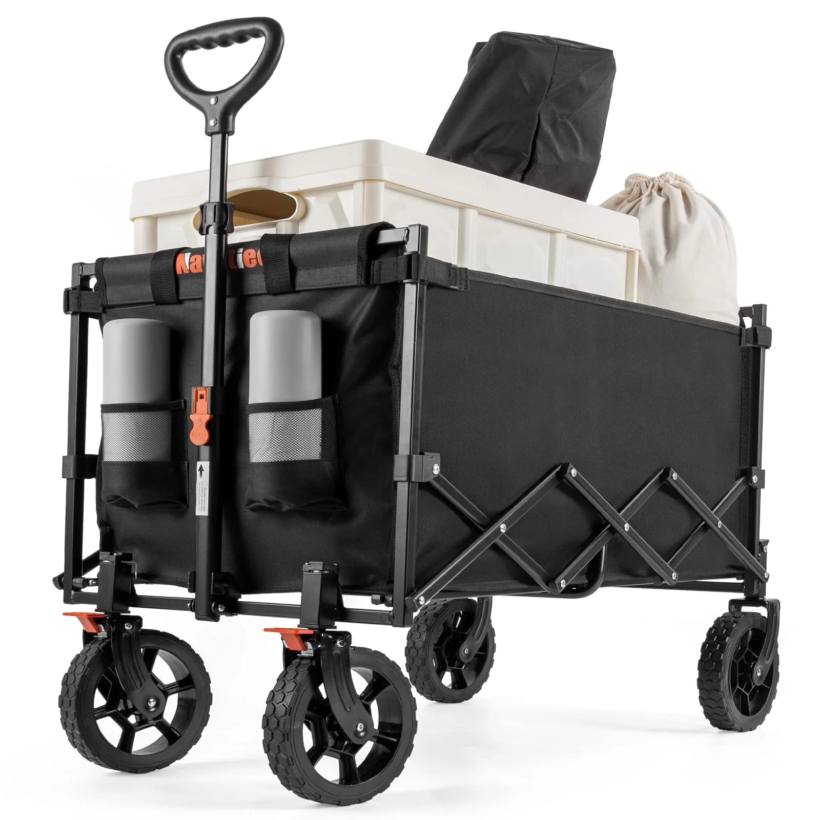 54f30c1745725fa2736ddefa22945feaa054cd68bc740cbadcc4f88419f875de.webp Navatiee Wagon Cart Heavy Duty Foldable. Collapsible Wagon - Image 1