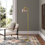 Gracieleigh 63" Arched Floor Lamp Joss & Main Shade Color: Smoke