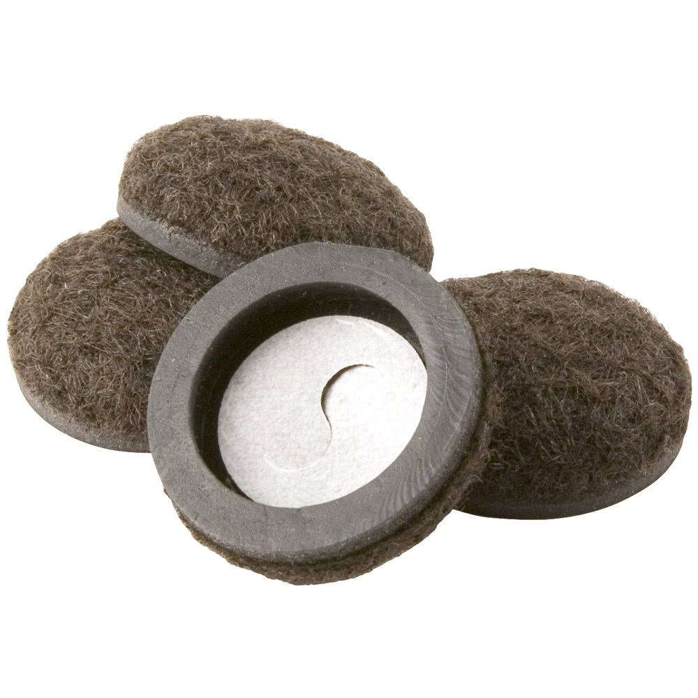 55615ad43294b072dea2d85562af7f82fae8aa2d239ea0b3cedad0d2c1863c9d.jpg Super Sliders 4334495N Formed Felt Furniture Movers for Hard Surfaces, 1-1/2 inch, Brown, 4 Piece - Image 1