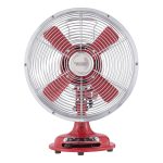 Better Homes & Gardens 8" Retro 3-Speed Metal Table Fan, Red