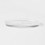 Threshold Ribbed Glass Clear Vanity Tray | Target