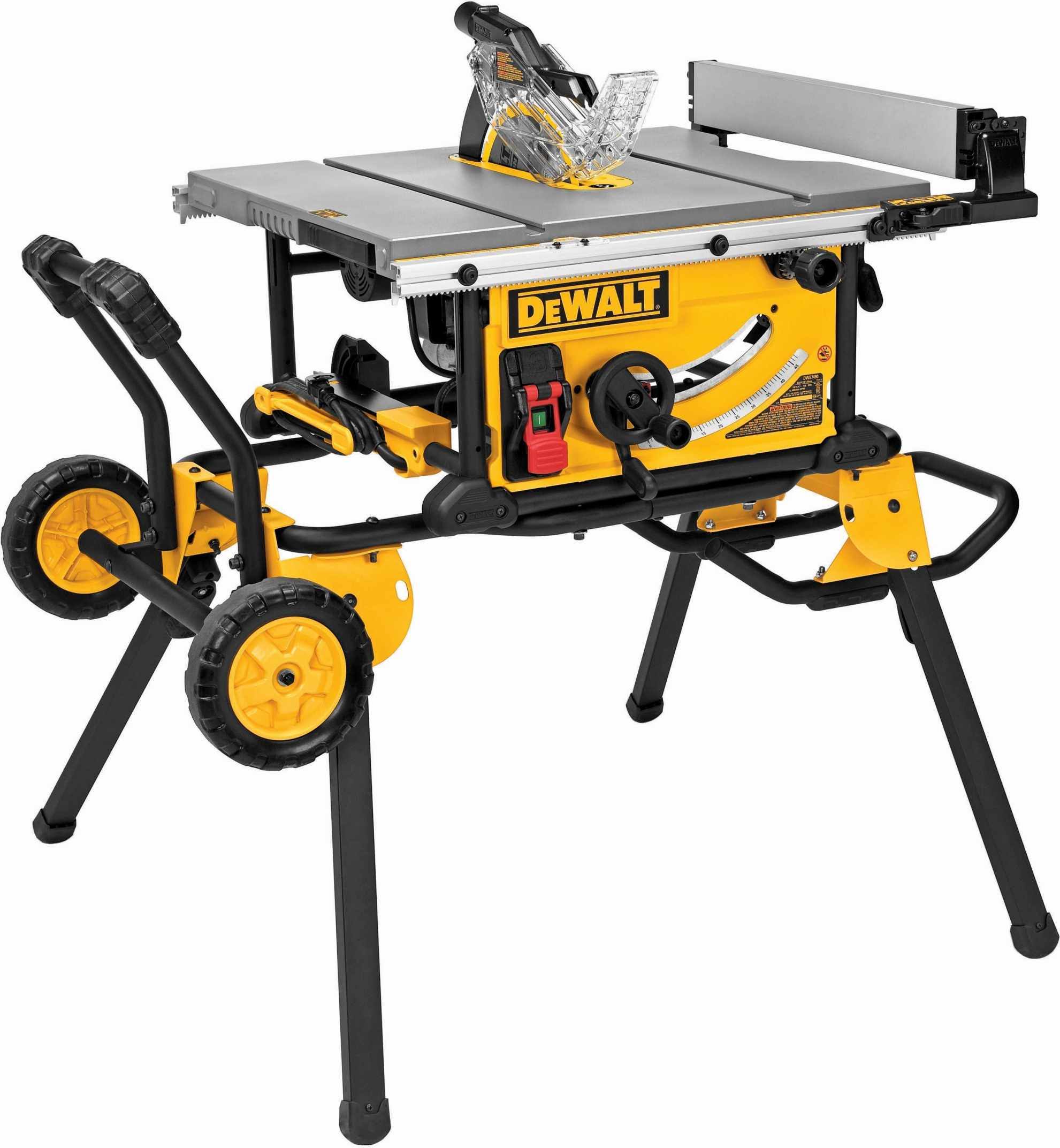 55ce6cc37fcbed284ebdc65ec5c783397fc1c8f191c1a438a2ce7ce631c461c9.jpg DeWalt DWE7491RS 10 Jobsite Table Saw & Rolling Stand-Instock - Image 1