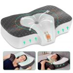 Elviros Cervical Memory Foam Neck Pillow for Side Sleeping, Contour Orthopedic Pillows for Back and Stomach Sleepers, Adjustable Ergonomic Bed