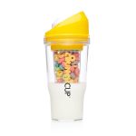 The CrunchCup - A Portable Cereal Cup - Yellow