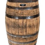 Real Wood Products Jack Daniel's 35 in. H x 26 in. D Oak Whiskey Barrel Barrel Brown