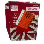 Home Accents Holiday 150L Clear Incandescent Mini White Wire Lights