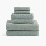 Textured Organic Towel in Lichen by Under The Canopy