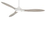 Minka-Aire Sleek - LED 60" Ceiling Fan - Flat White - F868L-WHF