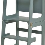 Avenlur Date - Wood Step Stool, Desk and Chalkboard - Light Blue