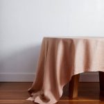 Bed Threads Linen Tablecloth in Terracotta at Nordstrom, Size Small