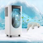 Wanai 8000 BTU Portable Air Conditioner Built-In Dehumidifier Fan Mode Cools Up to 250 sq.ft